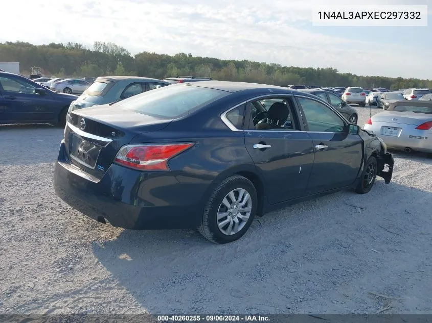 2014 Nissan Altima 2.5/2.5 S/2.5 Sl/2.5 Sv VIN: 1N4AL3APXEC297332 Lot: 40260255