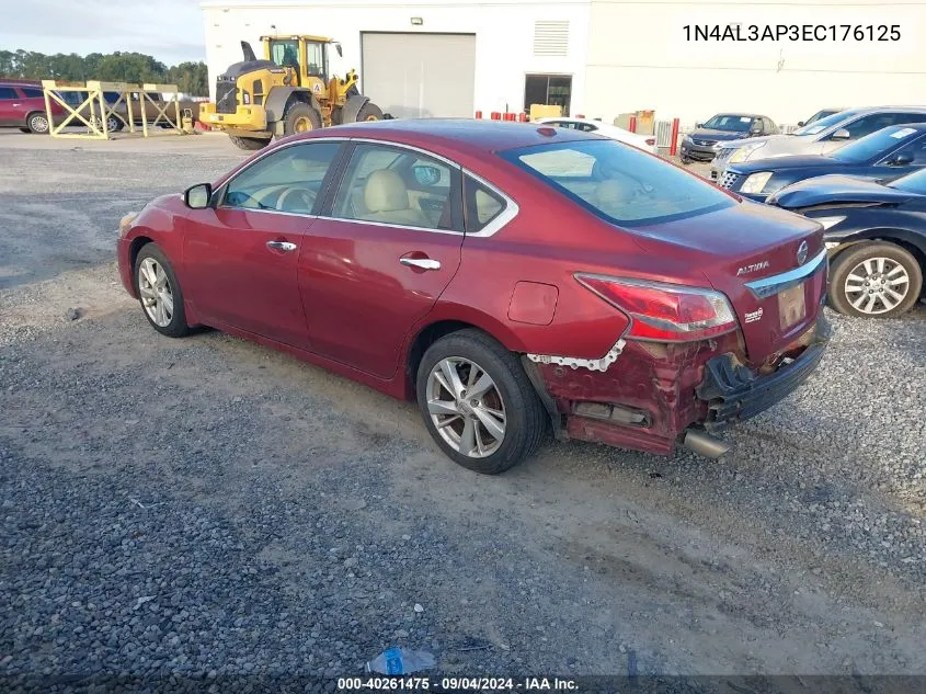 2014 Nissan Altima 2.5/S/Sv/Sl VIN: 1N4AL3AP3EC176125 Lot: 40261475