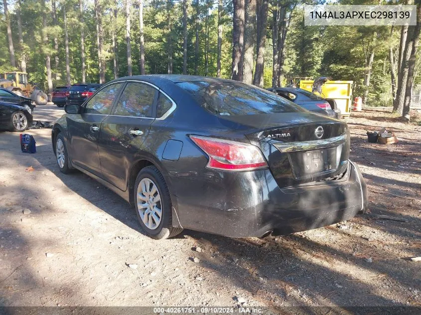 2014 Nissan Altima 2.5/S/Sv/Sl VIN: 1N4AL3APXEC298139 Lot: 40261751