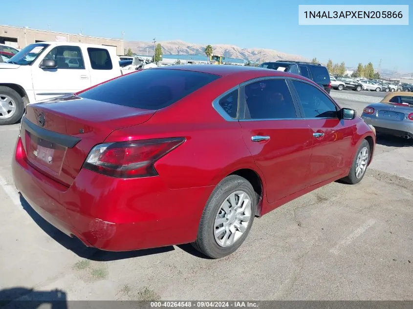 2014 Nissan Altima 2.5 S VIN: 1N4AL3APXEN205866 Lot: 40264548