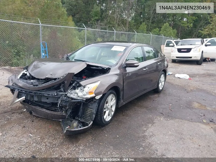 2014 Nissan Altima 2.5 Sl VIN: 1N4AL3AP4EN230469 Lot: 40275996