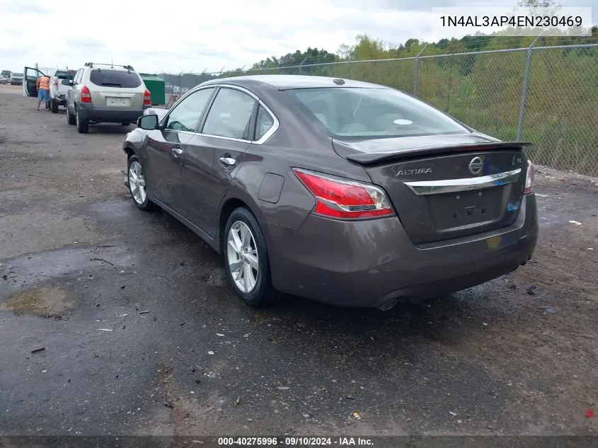 2014 Nissan Altima 2.5 Sl VIN: 1N4AL3AP4EN230469 Lot: 40275996