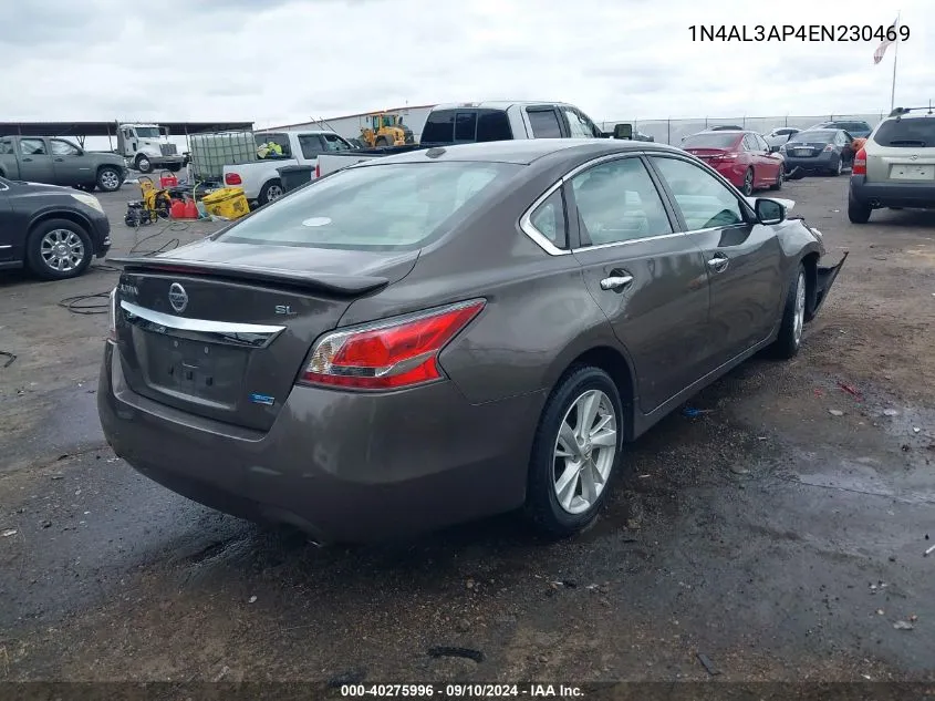 2014 Nissan Altima 2.5 Sl VIN: 1N4AL3AP4EN230469 Lot: 40275996