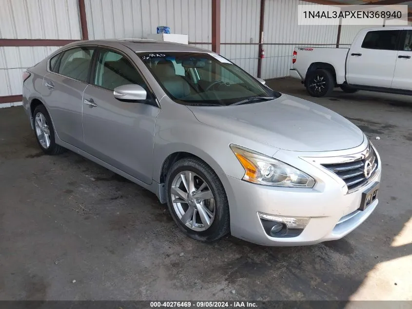 2014 Nissan Altima 2.5 Sl VIN: 1N4AL3APXEN368940 Lot: 40276469