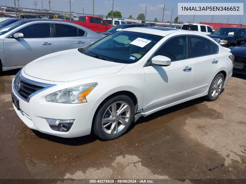 2014 Nissan Altima 2.5 Sl VIN: 1N4AL3AP5EN346652 Lot: 40276528