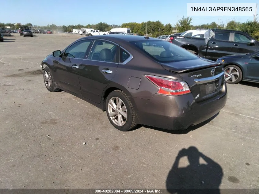 2014 Nissan Altima 2.5 Sl VIN: 1N4AL3AP9EN348565 Lot: 40282084