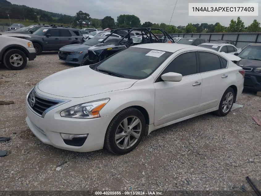 1N4AL3APXEC177403 2014 Nissan Altima 2.5 Sv