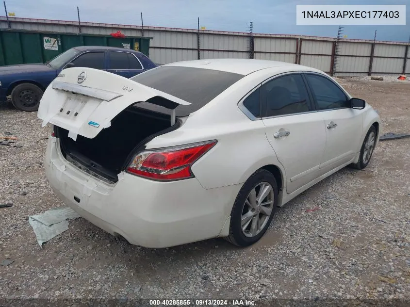 1N4AL3APXEC177403 2014 Nissan Altima 2.5 Sv