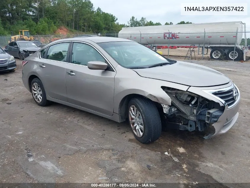 1N4AL3APXEN357422 2014 Nissan Altima 2.5 S