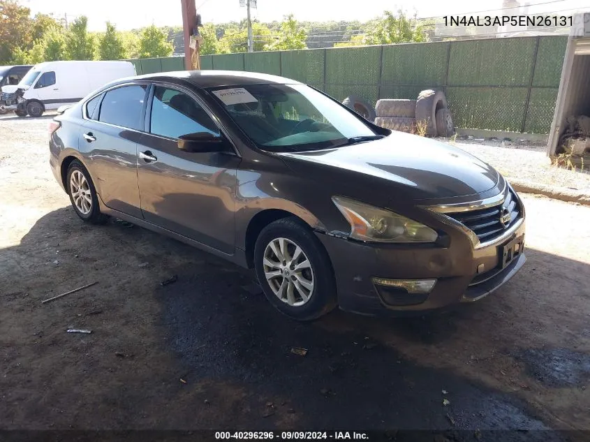 2014 Nissan Altima 2.5/2.5 S/2.5 Sl/2.5 Sv VIN: 1N4AL3AP5EN26131 Lot: 40296296