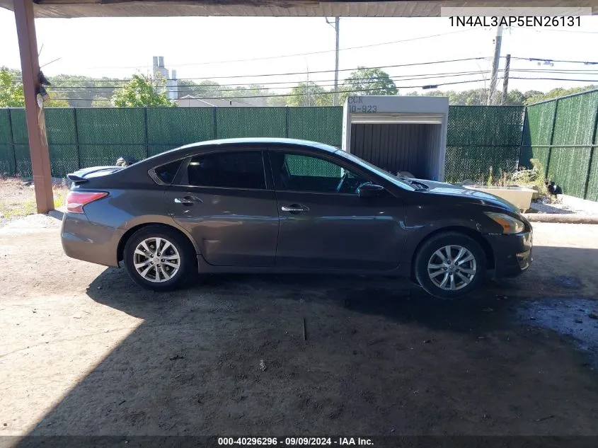 2014 Nissan Altima 2.5/2.5 S/2.5 Sl/2.5 Sv VIN: 1N4AL3AP5EN26131 Lot: 40296296