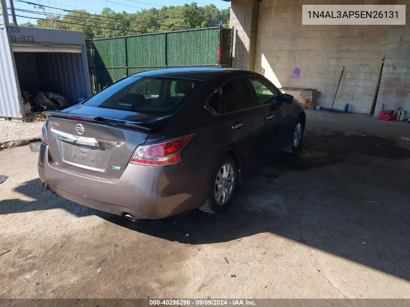 2014 Nissan Altima 2.5/2.5 S/2.5 Sl/2.5 Sv VIN: 1N4AL3AP5EN26131 Lot: 40296296