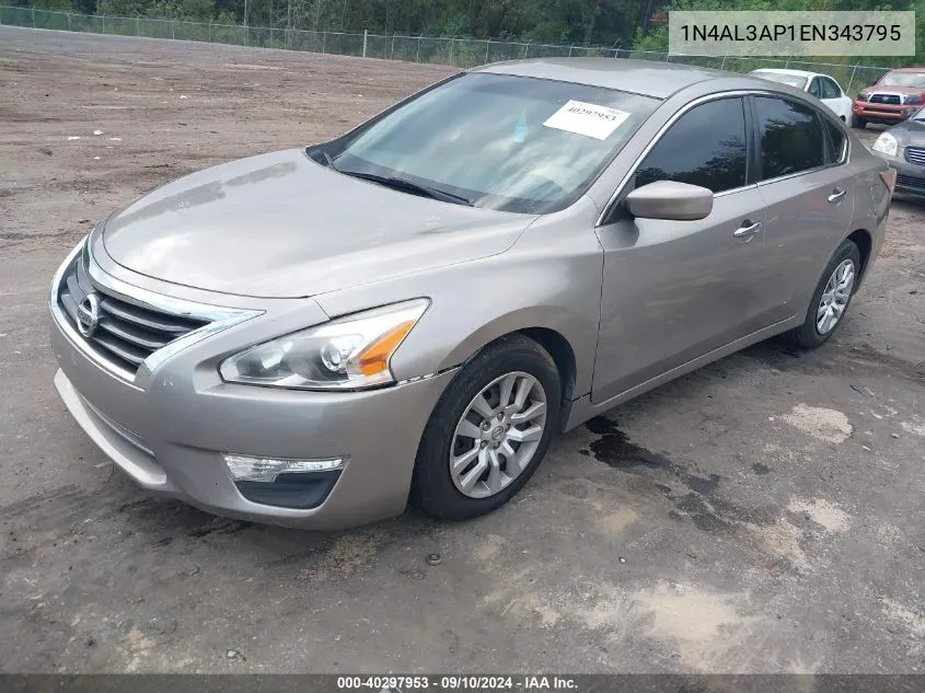 2014 Nissan Altima 2.5 S VIN: 1N4AL3AP1EN343795 Lot: 40297953