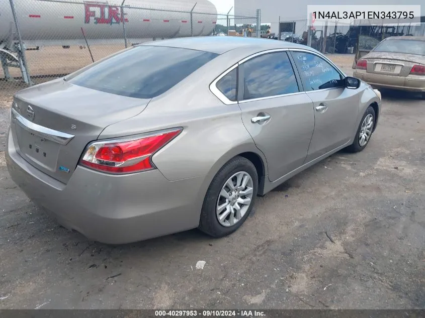 2014 Nissan Altima 2.5 S VIN: 1N4AL3AP1EN343795 Lot: 40297953