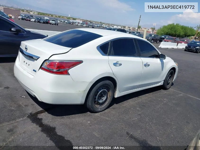 2014 Nissan Altima 2.5 VIN: 1N4AL3AP3EC419772 Lot: 40302372