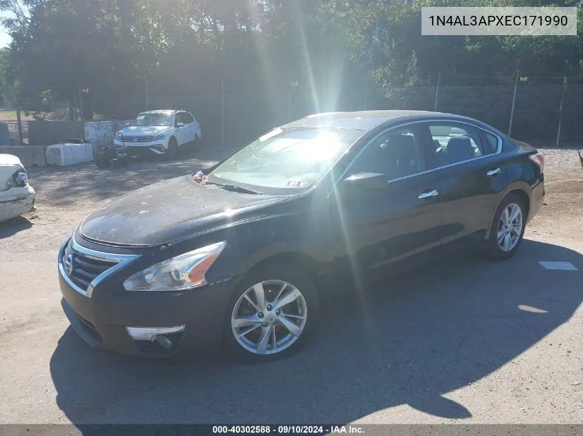 2014 Nissan Altima 2.5 Sv VIN: 1N4AL3APXEC171990 Lot: 40302588