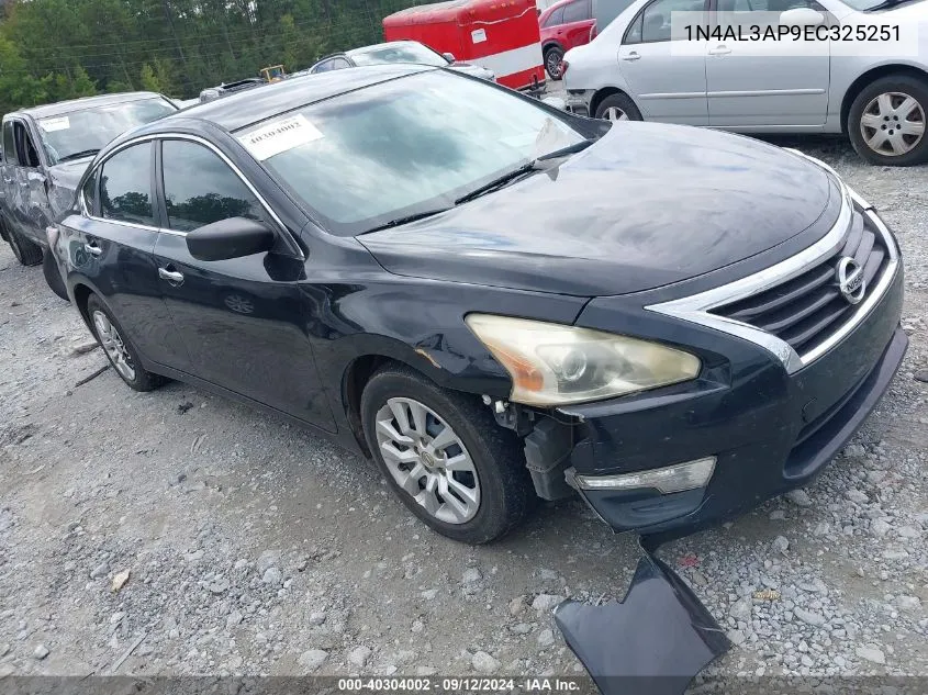 2014 Nissan Altima 2.5 S VIN: 1N4AL3AP9EC325251 Lot: 40304002