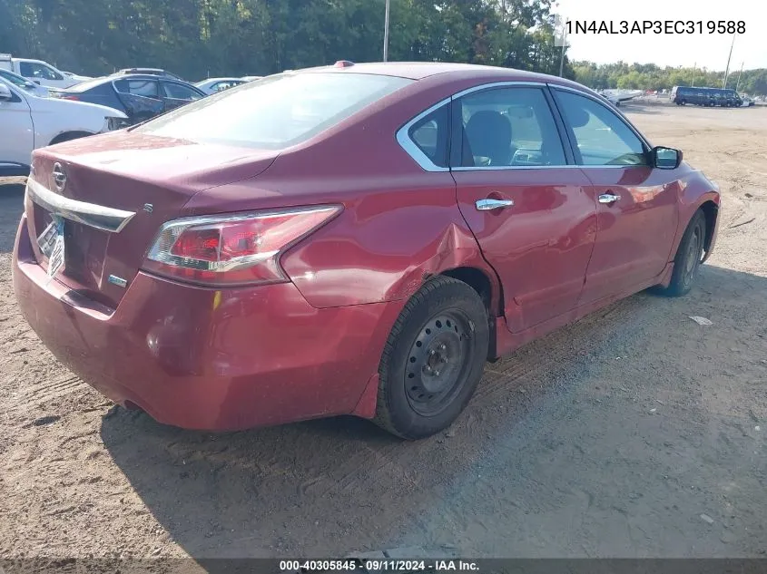 2014 Nissan Altima 2.5 S VIN: 1N4AL3AP3EC319588 Lot: 40305845