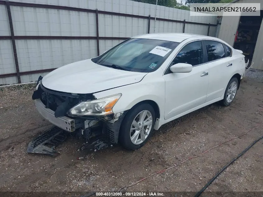 2014 Nissan Altima 2.5 Sv VIN: 1N4AL3AP5EN216662 Lot: 40312080