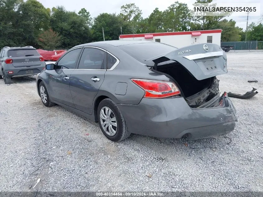 2014 Nissan Altima 2.5/2.5 S/2.5 Sl/2.5 Sv VIN: 1N4AL3AP5EN354265 Lot: 40314454