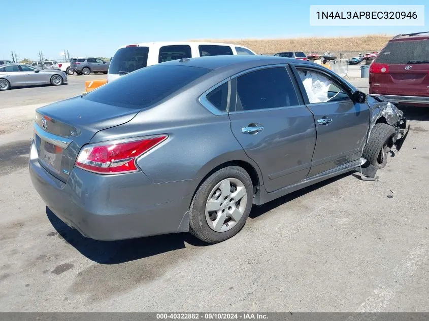 1N4AL3AP8EC320946 2014 Nissan Altima 2.5 S