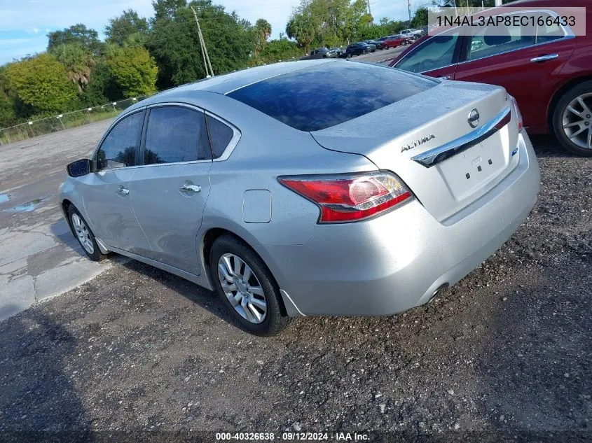 2014 Nissan Altima 2.5 S VIN: 1N4AL3AP8EC166433 Lot: 40326638