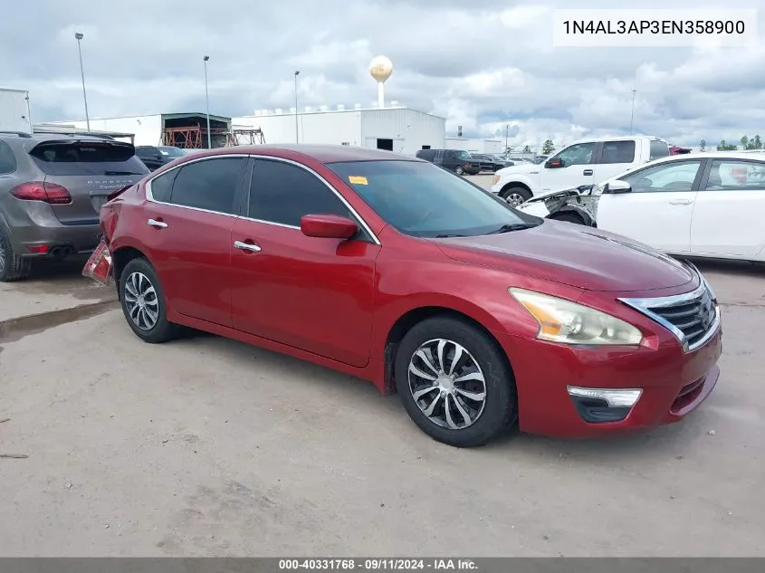 1N4AL3AP3EN358900 2014 Nissan Altima 2.5 S