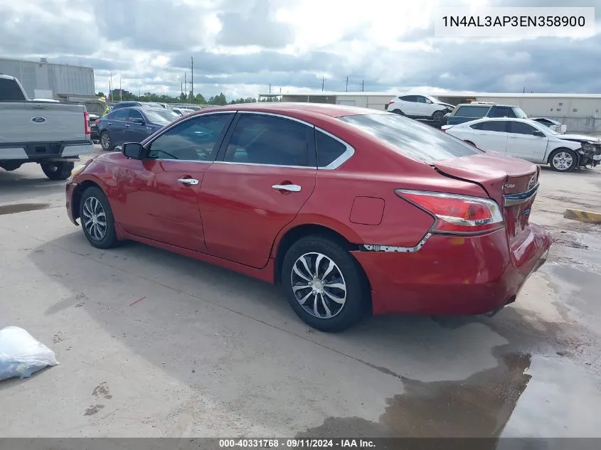 1N4AL3AP3EN358900 2014 Nissan Altima 2.5 S