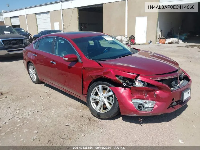 1N4AL3AP0EC414660 2014 Nissan Altima 2.5/S/Sv/Sl