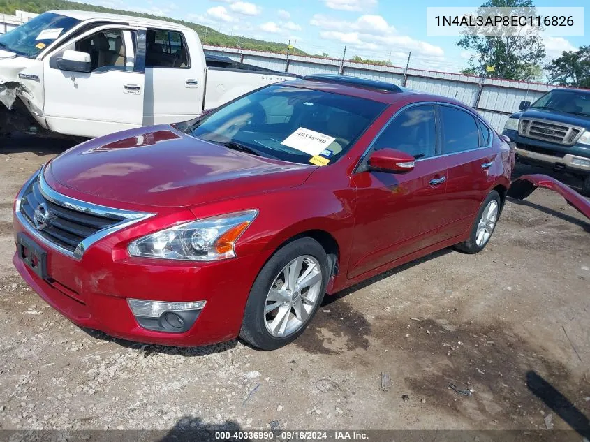 2014 Nissan Altima 2.5 Sl VIN: 1N4AL3AP8EC116826 Lot: 40336990