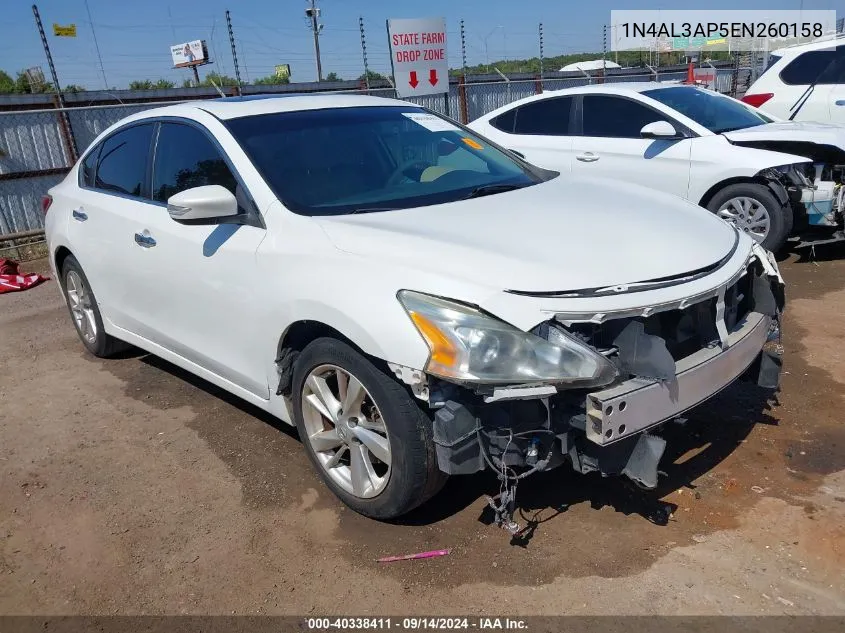 2014 Nissan Altima 2.5 Sv VIN: 1N4AL3AP5EN260158 Lot: 40338411