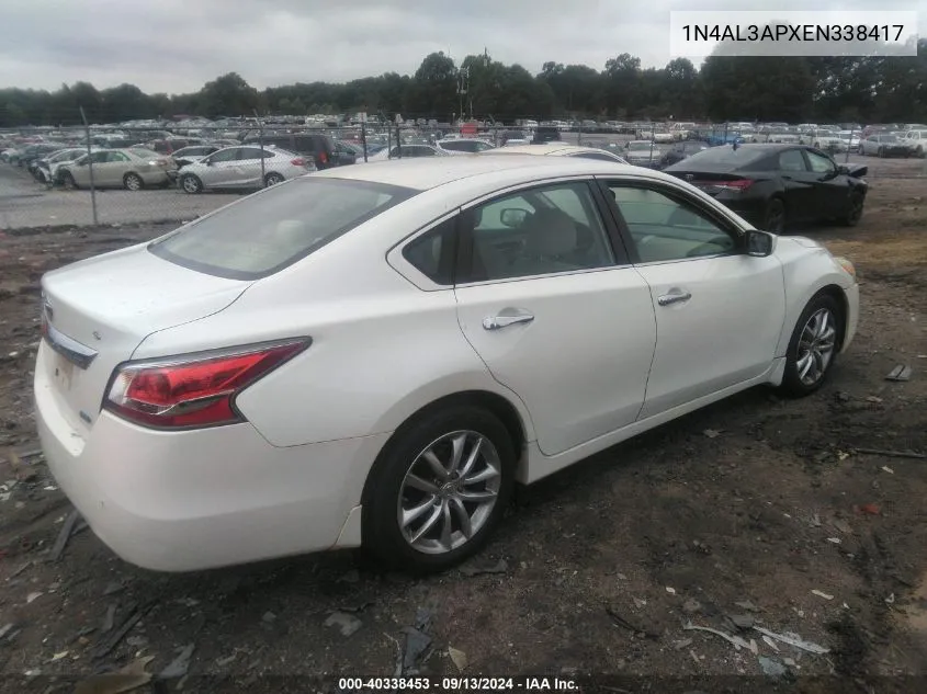 2014 Nissan Altima 2.5 S VIN: 1N4AL3APXEN338417 Lot: 40338453