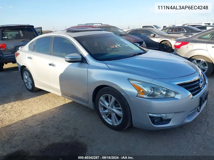 2014 Nissan Altima 2.5/S/Sv/Sl VIN: 111N4AL3AP6EC4248 Lot: 40342287