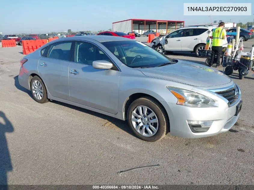 2014 Nissan Altima 2.5/S/Sv/Sl VIN: 1N4AL3AP2EC270903 Lot: 40356684