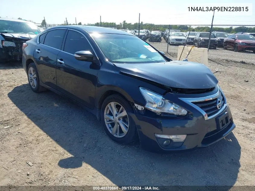 2014 Nissan Altima 2.5 Sl VIN: 1N4AL3AP9EN228815 Lot: 40370868