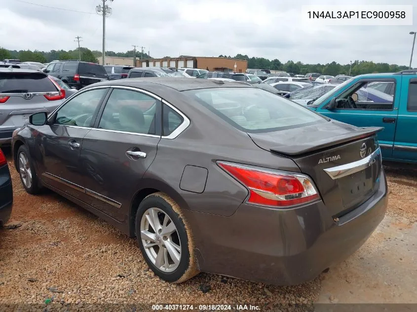 2014 Nissan Altima 2.5/S/Sv/Sl VIN: 1N4AL3AP1EC900958 Lot: 40371274