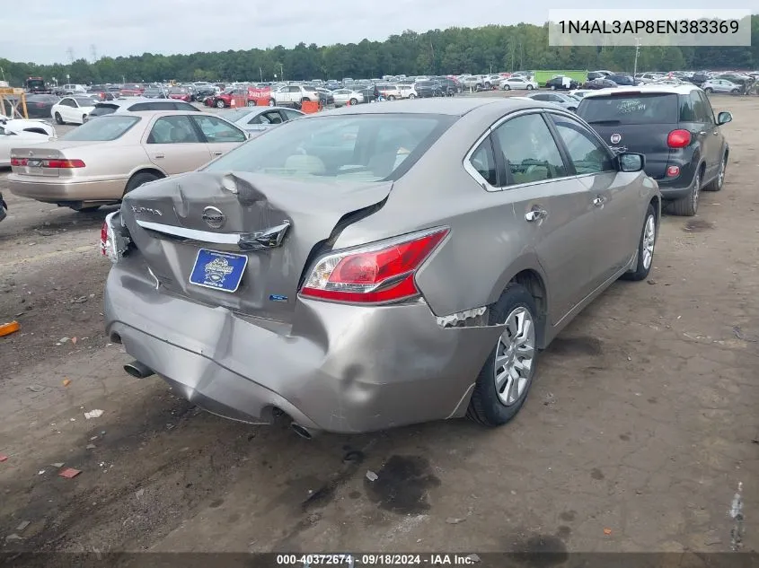 2014 Nissan Altima 2.5/S/Sv/Sl VIN: 1N4AL3AP8EN383369 Lot: 40372674