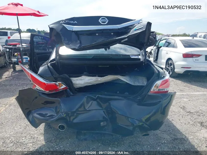 2014 Nissan Altima 2.5 Sl VIN: 1N4AL3AP9EC190532 Lot: 40374205