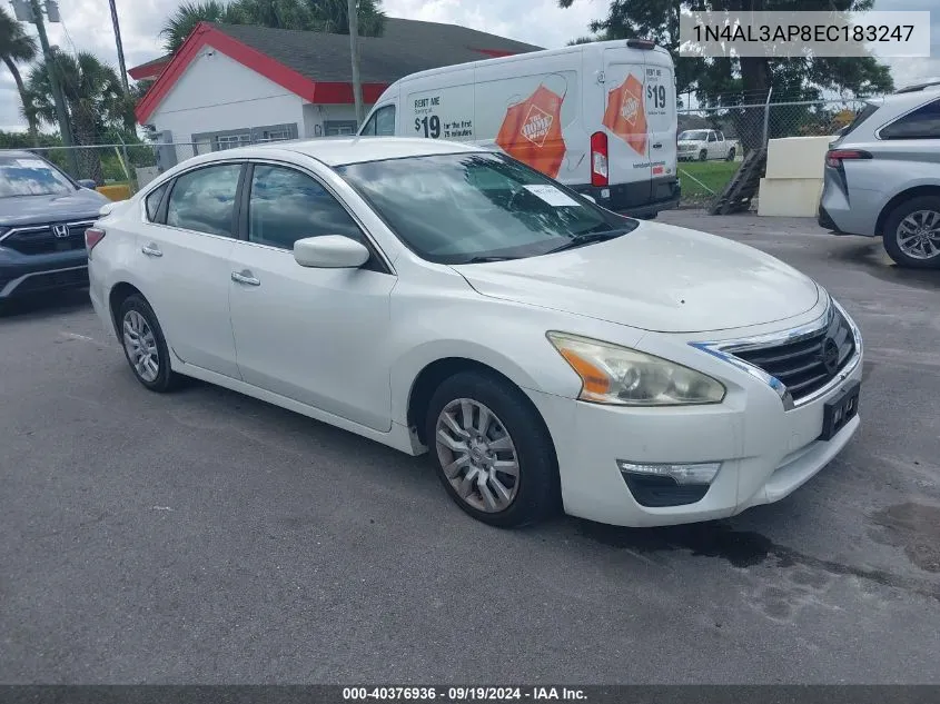 2014 Nissan Altima 2.5 S VIN: 1N4AL3AP8EC183247 Lot: 40376936