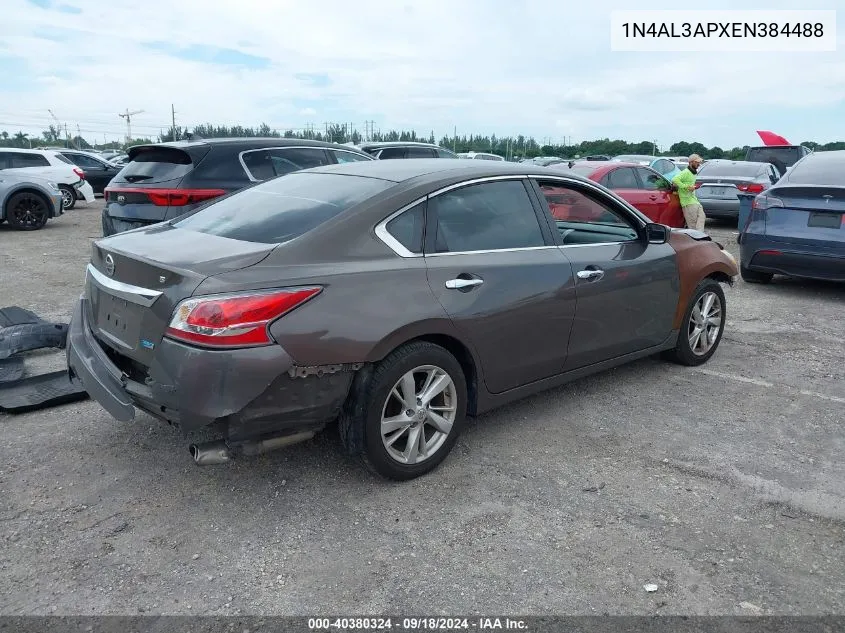 1N4AL3APXEN384488 2014 Nissan Altima 2.5/S/Sv/Sl