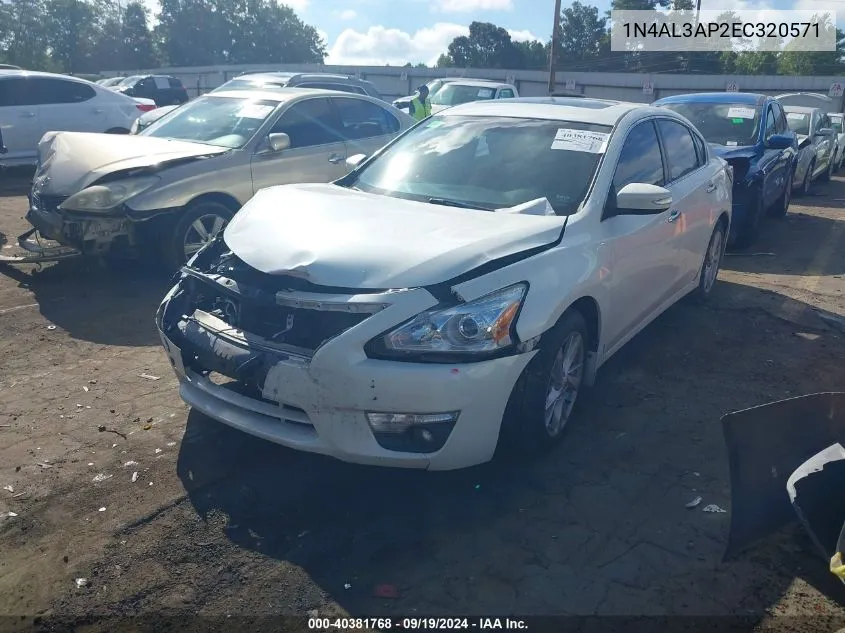 2014 Nissan Altima 2.5 Sv VIN: 1N4AL3AP2EC320571 Lot: 40381768