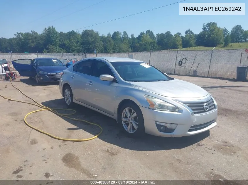 2014 Nissan Altima 2.5 Sv VIN: 1N4AL3AP1EC269242 Lot: 40388120