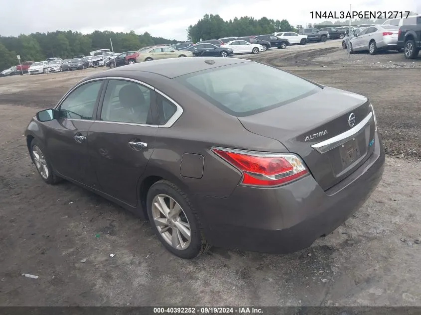 2014 Nissan Altima 2.5 Sv VIN: 1N4AL3AP6EN212717 Lot: 40392252