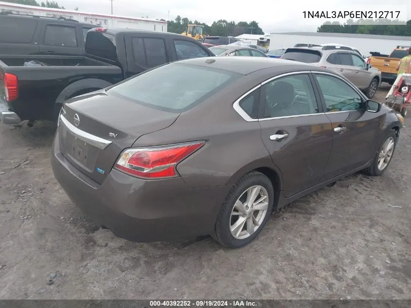 2014 Nissan Altima 2.5 Sv VIN: 1N4AL3AP6EN212717 Lot: 40392252