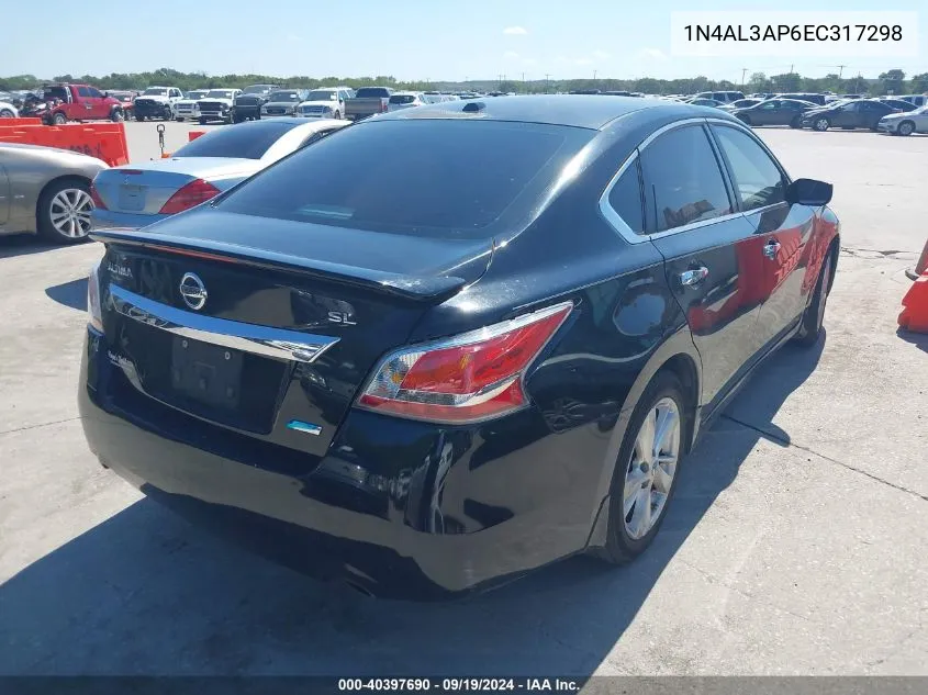 2014 Nissan Altima 2.5 Sl VIN: 1N4AL3AP6EC317298 Lot: 40397690