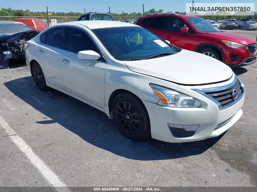 2014 Nissan Altima 2.5 S VIN: 1N4AL3AP9EN357850 Lot: 40440908