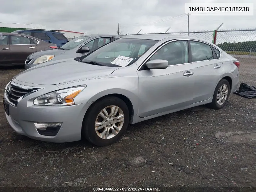 1N4BL3AP4EC188238 2014 Nissan Altima 3.5 S