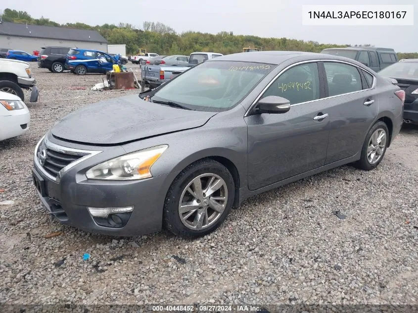 2014 Nissan Altima 2.5 Sl VIN: 1N4AL3AP6EC180167 Lot: 40448452