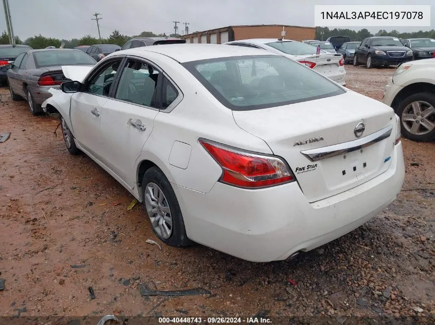 1N4AL3AP4EC197078 2014 Nissan Altima 2.5 S