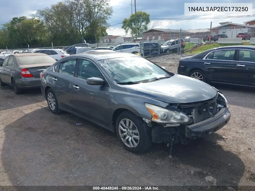 2014 Nissan Altima 2.5 S VIN: 1N4AL3AP2EC173250 Lot: 40449245